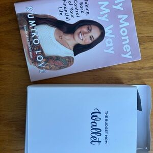The Budget Mom wallet and My money my way book Kumiko Love